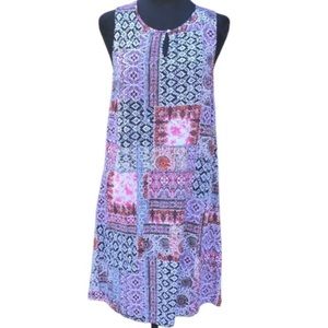 J.Jill Sleeveless Patchwork Dress